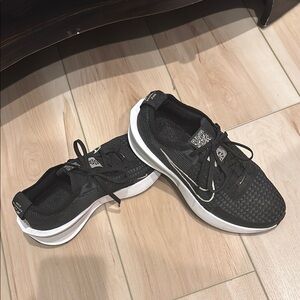 Black and White Nike Athletic Sneakers